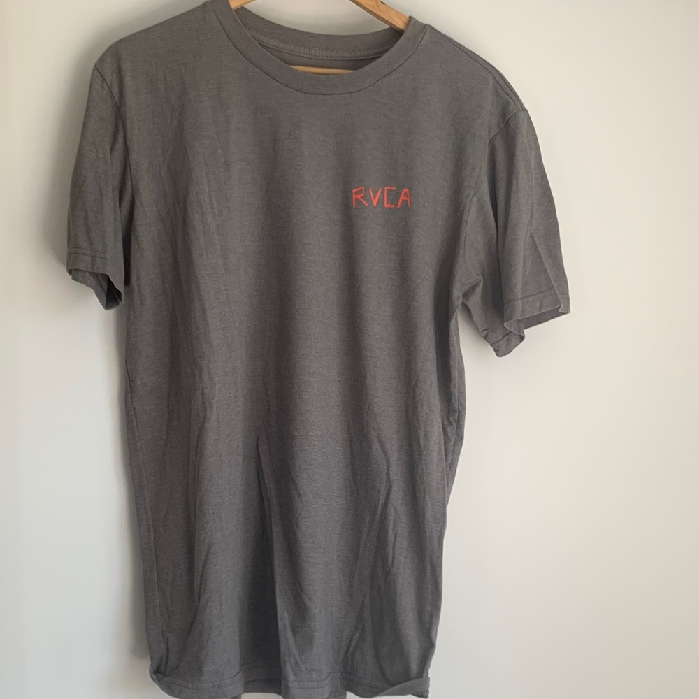 RVCA Charcoal Gray Short Sleeve Tee
